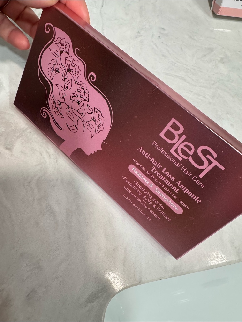 Anti-Hair Loss Ampoule Hair Treatment - Pink